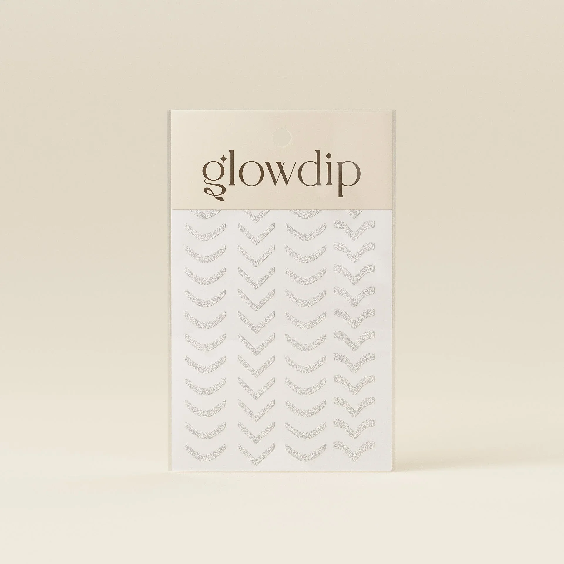 French Sticker - Zilver Glitter