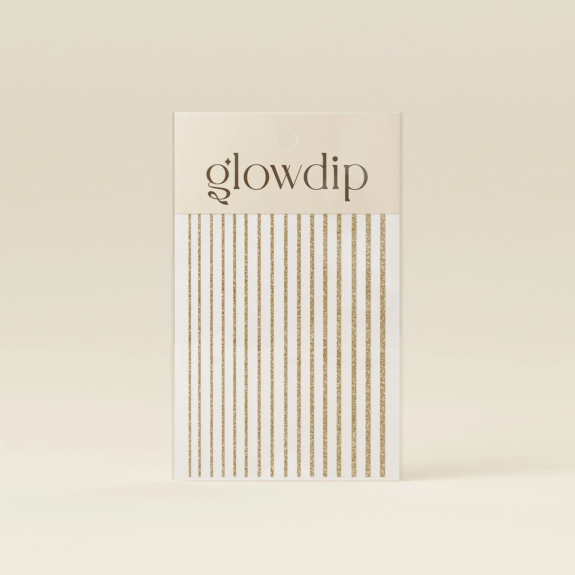 Lijnen Sticker - Goud Glitter